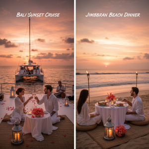 Bali Sunset Cruise vs Jimbaran Beach Dinner: Honest Comparison for Couples